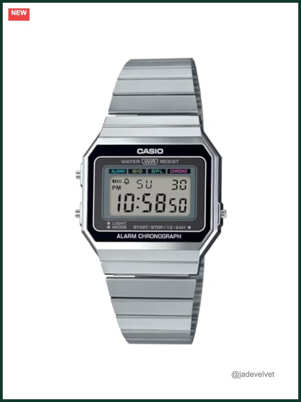 Casio Digital Unisex Watch Retro Stainless Steel LED A700
